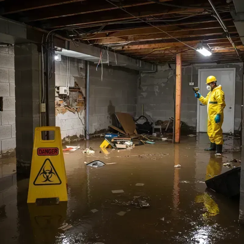 Flooded Basement Electrical Hazard in Vernon Hills, IL Property